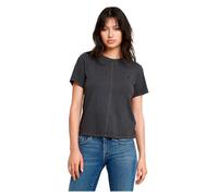 Overdyed Front Seam Top - Black - Women M