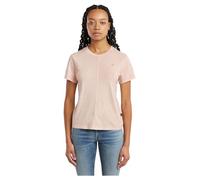 Overdyed Front Seam T-Shirt - Pink - Women M