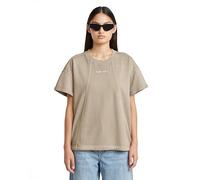 G-STAR Women's Overdyed Seam Details Ss SW Wmn Sweater, Beige (Dk Brick Gd D26105-d249-d848), L