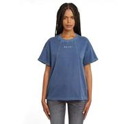 G-STAR Women's Overdyed Seam Details Ss Sw Wmn Sweater, Blue (Mid Blue Gd D26105-d249-h362), L