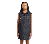 Oversized Sleeveless Dress - Dark blue - Women M
