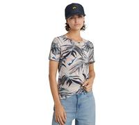 G-Star Women's Palm Tree Allover Top, Multicolor (coral pink watertexture palm D24725-C565-G538), L