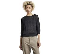 G-Star Women's Pointelle Half Sleeve Knitted Sweater, Black (caviar D22120-B754-D301), S