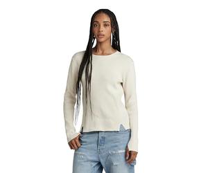 G-Star Women's Ribbed Jumper , Beige/khaki (antique white D24486-D563-G286), L