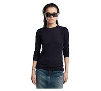 G-Star Women's Ribbed Shoulder Panels Slim Top, Blue (osaka blue D25058-C954-3873), M