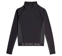 G-Star Women's Seamless Zip Top, Black (dk black D26341-D989-6484), L