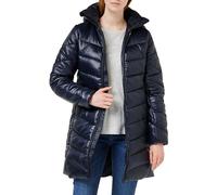 G-Star Women's Slim Hooded Long Coat , Blue (salute D24677-D418-C742), XL