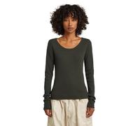 G-Star Women's Slim Rib Open Neck T-Shirt T-Shirt