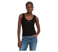 Slim Rib Tank Top - Black - Women XL