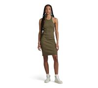 G-Star Women's Slim Ribbed Tank Dress, Green (dk shamrock D24485-D289-7159), XXS