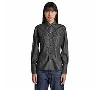 G-Star Women's Slim Shirt , Black (jet black starch press D22156-D195-D442), M