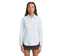 G-STAR Women's Slim Western Shirt, Blue (Beached Faded Seasalt D24343-d539-h123), M