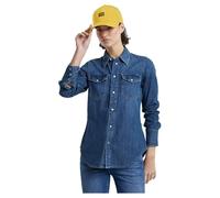 G-Star Women's Slim Western Shirt, Blue (worn in windward D24343-D252-G749), XL