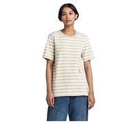 G-Star Women's Small Raw Graphic Stripe Top, Multicolour (papyrus/brown rice stripe D22330-C929-D506), S