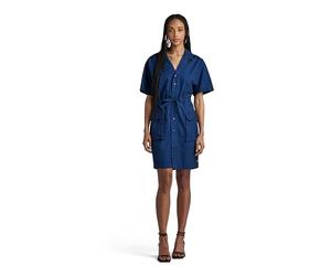 G-Star Women's Soft Utility Dress , Blue (rinsed D24348-D309-082), L
