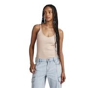 G-Star Women's Spaghetti Strap Ribbed Body Suit , Beige/khaki (moonlight D24509-D595-G287), L
