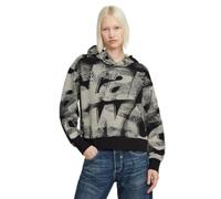 G-star Sprayed Letters Loose Hoodie Black L Women
