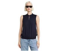Stand Up Collar Top - Dark blue - Women S
