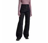G-Star Women's Stray Ultra High Straight Jeans, Black (pitch black D22068-D182-A810), 29W / 34L