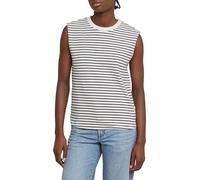 G-Star Women's Stripe Boxy Top, Multicolour (lt chalk/osaka blue stripe D26073-D979-H315), L