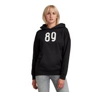 G-Star Women's Sweatshirt Hoodie Graphic Back Snaps HDD Sweat, Black, XXS