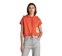 G-Star women's sweatshirt relaxed boxed size HDD black compact terry, red pap...