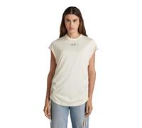 G-Star, Women's T-Shirts Tops, Loose, Lash tape cap sl, Beige, XS