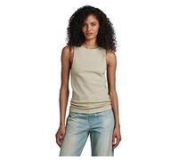 G-Star Women's Tank Top 3D Rib , Beige (spray green D23093-D276-D606), M