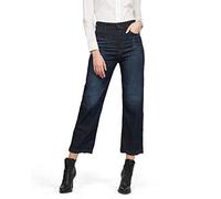 G-Star Women's Tedie Ultra High Straight Ripped Edge Ankle C Jeans, Blue (worn in atlas D16797-B767-B136), 24W / 30L
