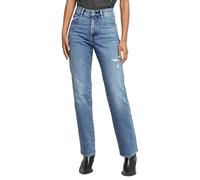 G-STAR Women's Viktoria High Straight Jeans, Blue (Faded sea Point Blue Destroyed D23959-D930-H079), 25W / 30L
