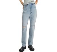 G-Star Women's Viktoria High Straight Jeans, Blue (sun faded ripped mirage blue D23959-D499-G365), 32W / 30L