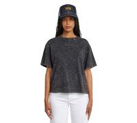 G-STAR Women's Washed G-Script R T Wmn T-Shirt, Grey (Petrol Double Dye D26241-2653-h365), M