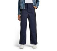 G-Star Women's Wide Workwear Ultra High Pants, Blue (naval blue D18054-C523-1501), 25