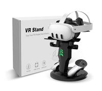 G-STORY Charging Dock for Meta Quest 3/Quest 3S/Quest 2 VR Headset and Controllers, VR Charging Station with LED Lights, Fast charger Dock Stand for oculus quest Pro Accessories with Type-C Cable