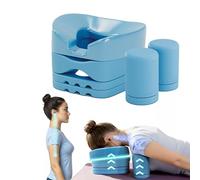 G·StretchAid - Adjustable Posture Stretcher Kit with Face-Down Floor Blocks & Travel Case, Daily Use Alignment Tool for Neck, Back & Shoulders