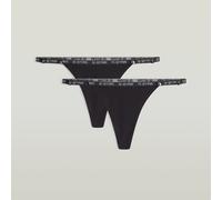 G-String 2-Pack - Black - Women L