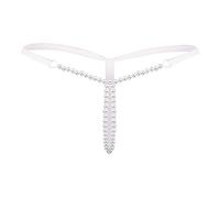 G String Thongs For Women Sexy Women Pearl G String And Solid Low Waist Underwear Maxi Briefs For Women Knickers Women Full Brief (Pink, One Size)