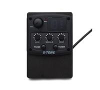 G-Tone Series Acoustic Guitar Preamp 3-Band EQ Equalizer LED Tuner Black Acoustic Guitar Pickups Parts(2)