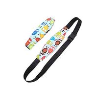 G-Tree 2 Pack Toddler Car Seat Neck Relief and Head Support, Pillow Support Head Band Easy Installation On Most Convertible Seats and Safety to Babies and Kids(Blue,Owls)