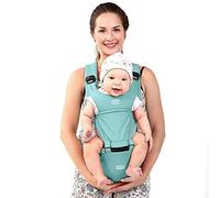 G-Tree Adjustable3 Positions Carrier Backpack, Ergonomic Lightweight Infant Carrier Soft Toddler Baby Carrier with Hood Newborn Baby Infant (Mint Green)