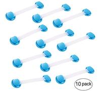 G-Tree Baby Safety Cabinet Locks | 10 Pack Safety Lock with 3M Adhesive Strap Latches for Washer Dryer Fridge Oven Toilet Appliance Drawer | Door Child Safety Cabinet Locks Child Safety Lock