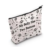 G Tube Cosmetic Pouch Feeding Tube Awareness Gift My Belly Has Two Buttons Makeup Bag After Surgery Recovery Gift G Tube Gift