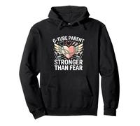 G Tube Parent Stronger Than Fear Nurse Pullover Hoodie