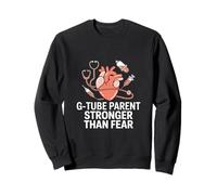 G Tube Parent Stronger Than Fear Support Awareness Sweatshirt