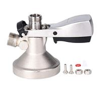G Type G5/8 Beer Tap, Keg Coupler, Easy to Install 8mm Inlet Connector for Bar