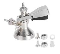 G-Type Keg Coupler, Stainless Steel Coupler Beer Keg Tap 6.7 x 5.5 in Beer Dispenser Connector Dispensing Equipment Brewing Supplies Beer Keg Connector for Home Bars Pubs Restaurants