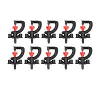 G Type Micro Rotating Nozzle 10 Pack | 360° Full Circle Spraying 6-8m Diameter | Watering Sprinkler for Greenhouse/Nursery/Garden | Removable Nozzle, 1.5-3.0kg Pressure