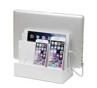 G.U.S. Multi-Device Charging Station Dock & Organizer - Multiple Finishes Available. for Laptops, Tablets, and Phones - Strong Build | High Gloss White