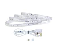 G.W.S® 2M High Voltage AC 220V-240V 2835 LED Strip Light with Plug Set, Warm White 3000K, IP65 Waterproof, Cuttable Every 10CM