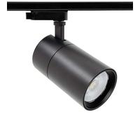 G.W.S® 4 Wires 3 Circuits Black LED Track Spotlight, Dimmable 10W 900Lms Tri-Colour 3000K/4000K/6500K 36° Beam Angle